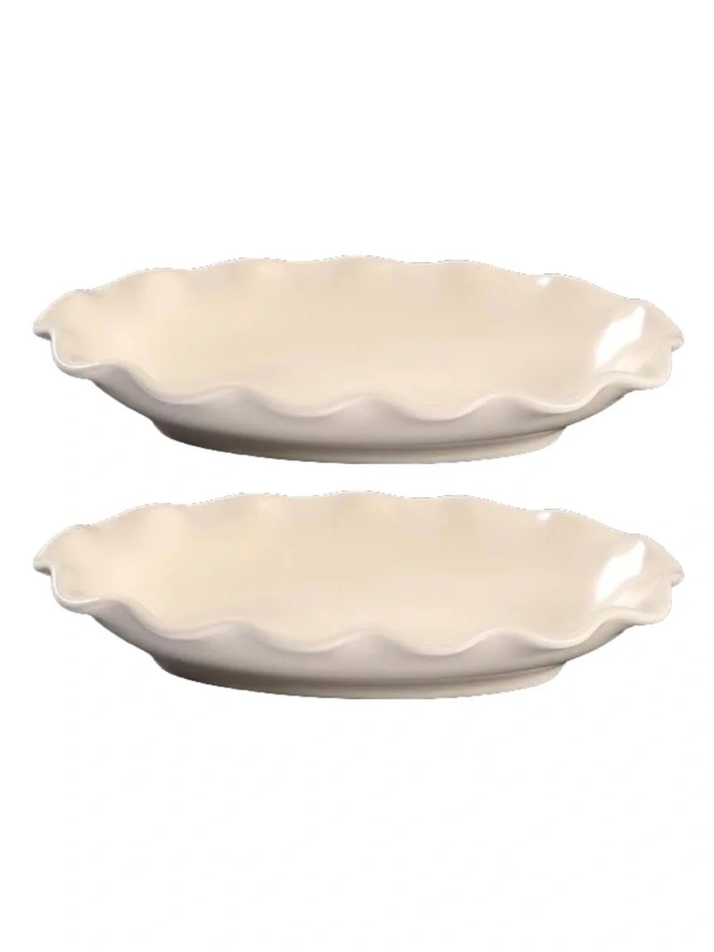 Fluted Relish Color Medley Buff Matte by PFALTZGRAFF set of 2 MINT!